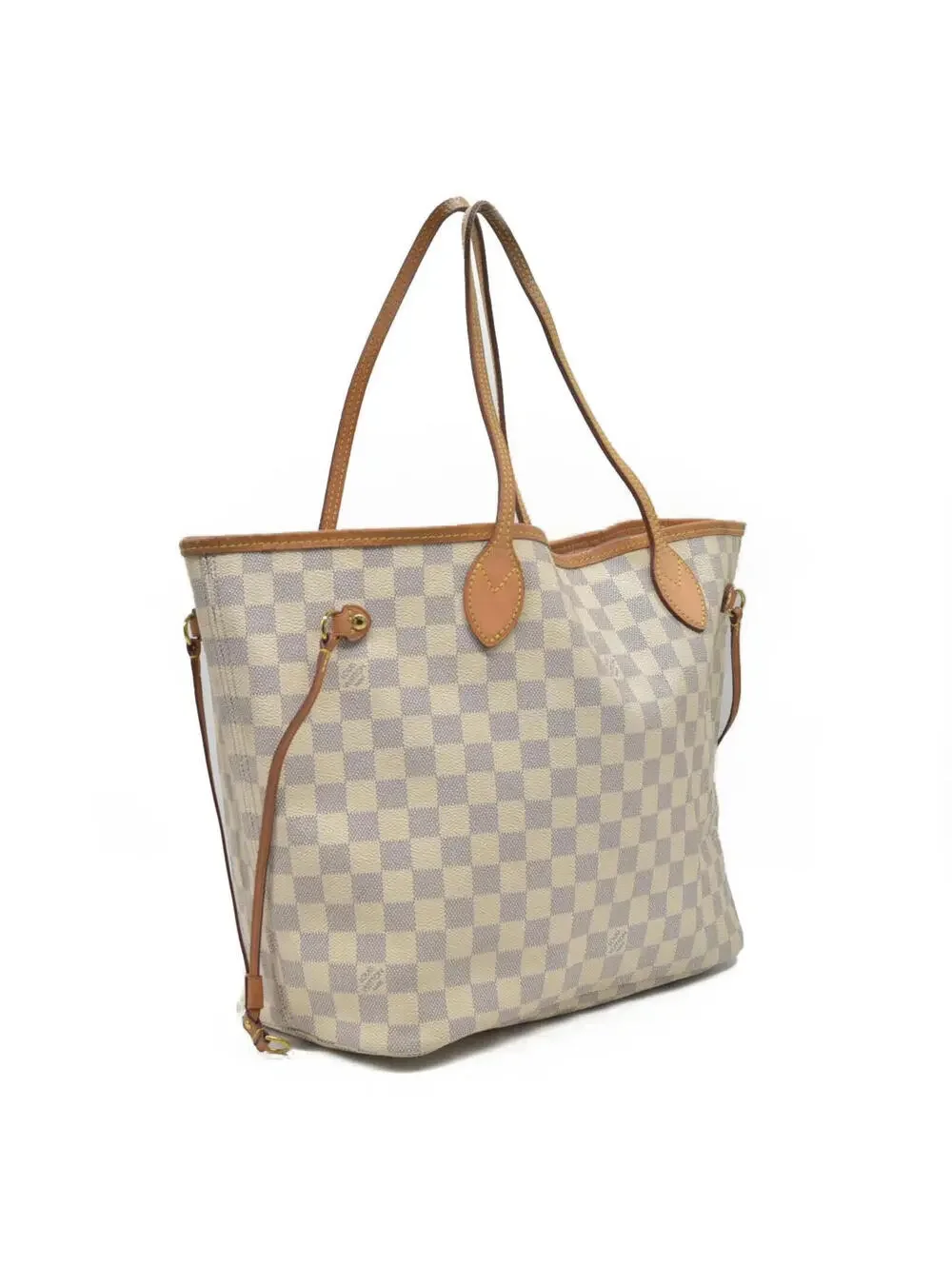 $2170 Louis Vuitton Damier Azur Neo Neverfull MM Rose